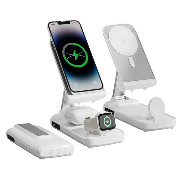 Cargador Apple Plegable Inalámbrico 3 en 1